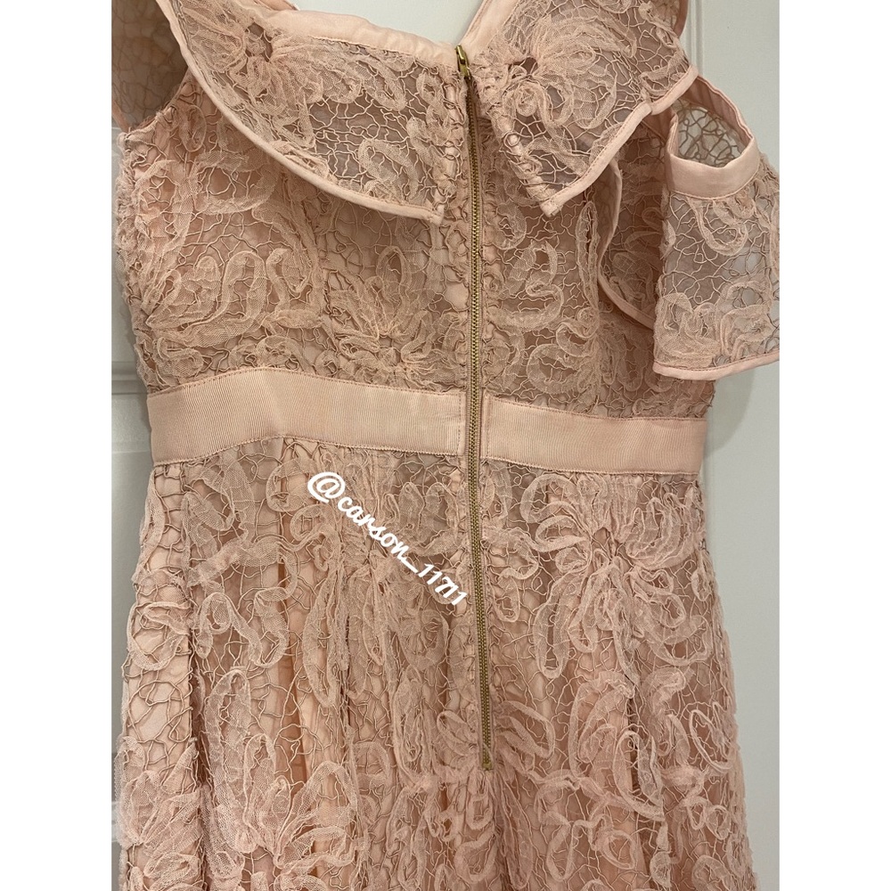 NWT Self Portrait Off Shoulder Mesh Dress US8 - Picture 13 of 15